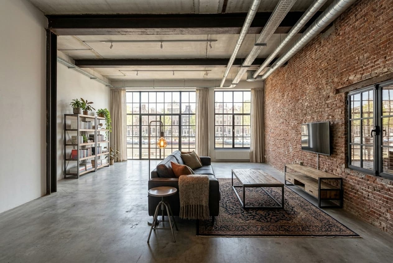 Loftwoning interieur styling